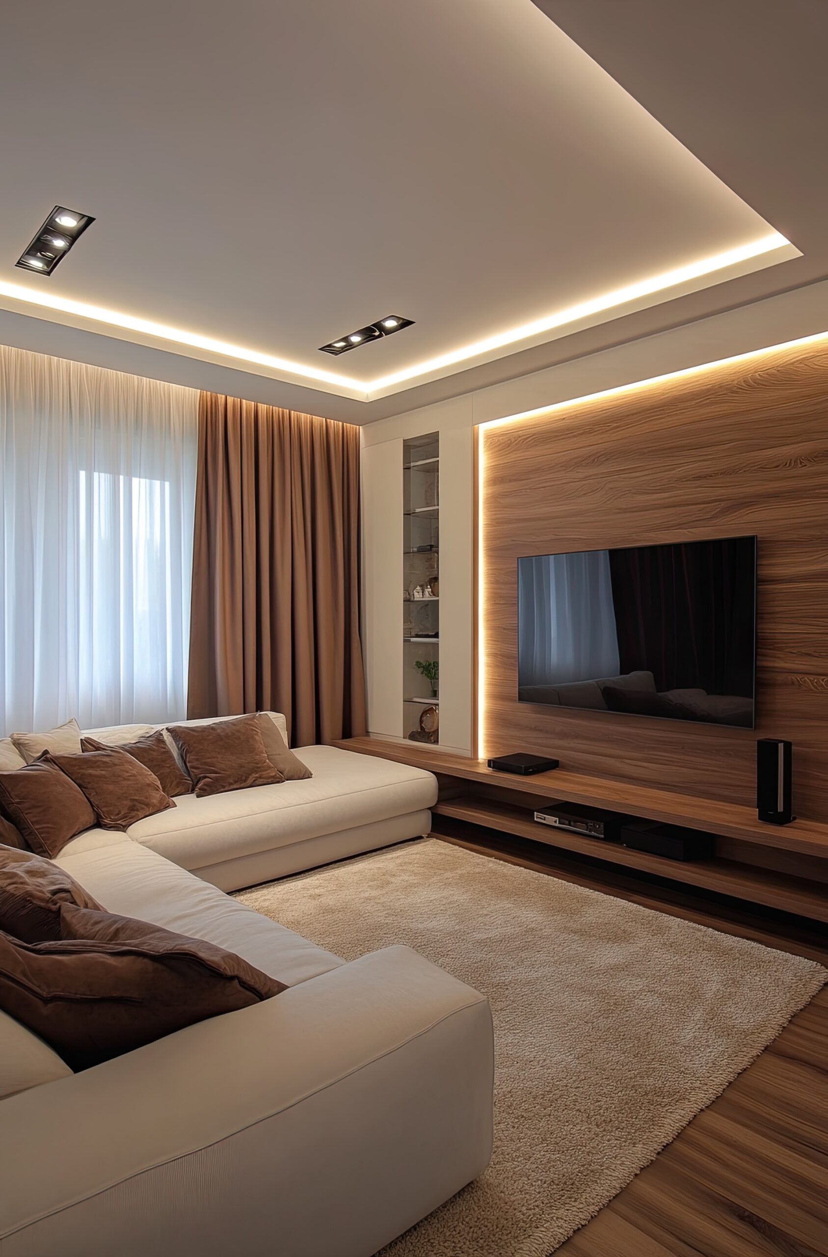 living parete tv casorati casa pavia